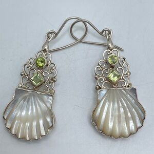 Mother of Pearl & Sterling Earrings